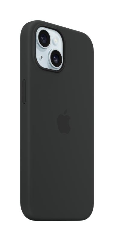 iPHONE CASE 15 SILICONE BK [1]