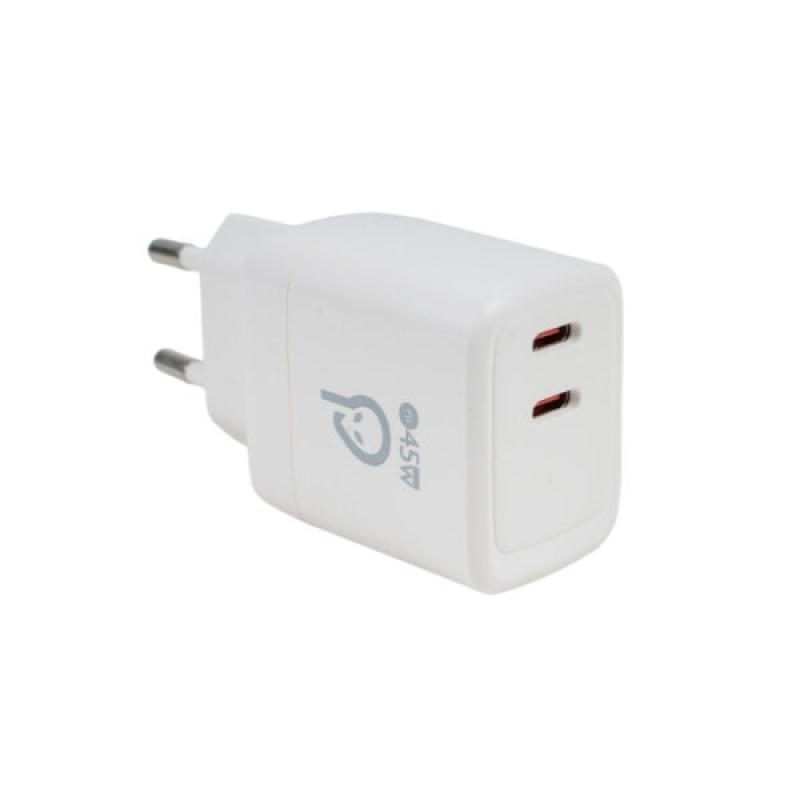 NOD_products_tech - Incarcator retea Spacer GaN, 2 x USB 45W