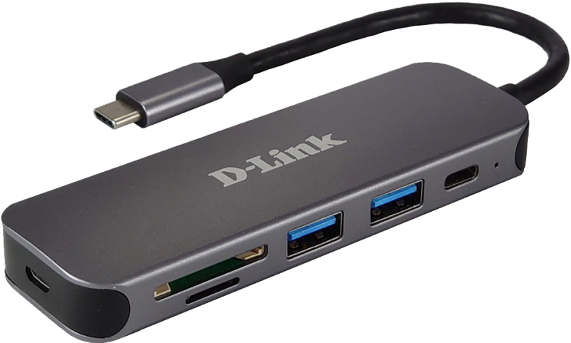 NOD_products_tech - DLINK 5-in-1 USB-C Hub DUB-2325
