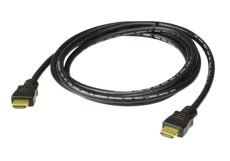 NOD_products_tech - 2M HDMI 2.0 Cable M/M 30AWG Gold Black