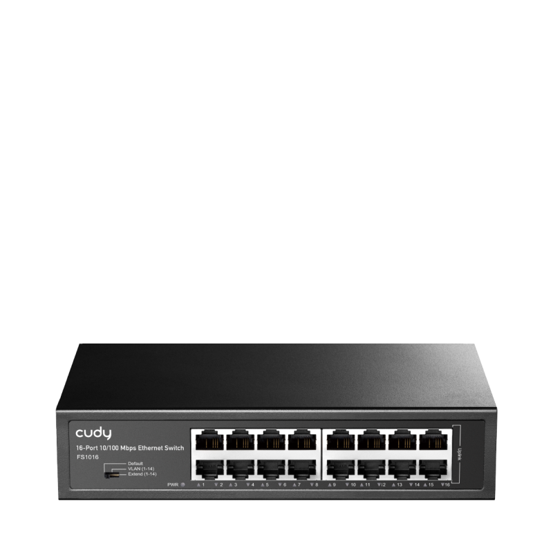 NOD_products_tech - CUDY 16-Port 10/100 Mbps Metal Switch