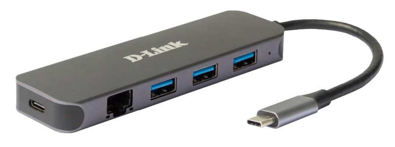 NOD_products_tech - DLINK 5-IN-1 USB-C HUB DUB-2334