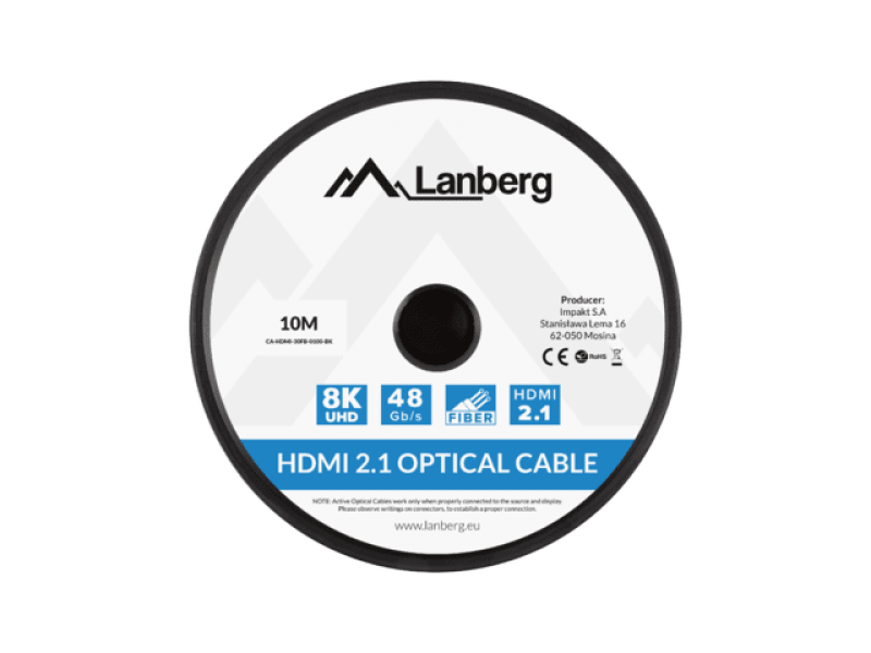NOD_products_tech - Cablu HDMI M/M v2.1 10 m optic negru AOC