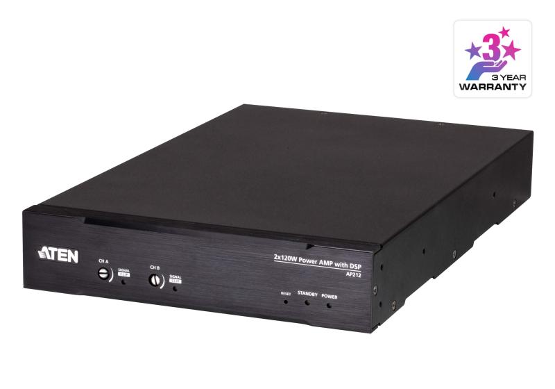 NOD_products_tech - 2x120W Power Amplifier with DSP Aten