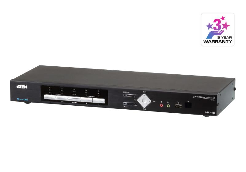 NOD_products_tech - 4-Port USB HDMI Multi-View KVMP Switch