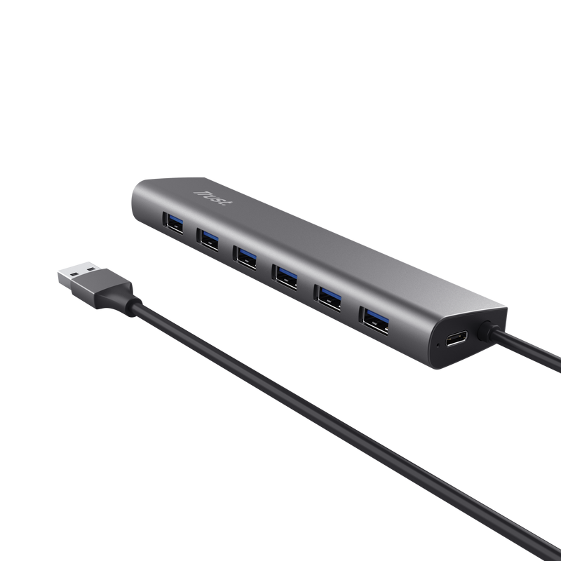 Hub Trust Halyx 7xUSB 3.2 Gen1, gri [4]