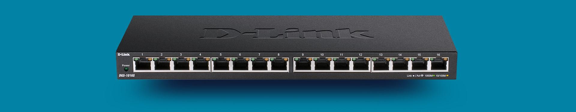 NOD_products_tech - DLINK 16P-GB UNMNGD DESKTOP SWITCH
