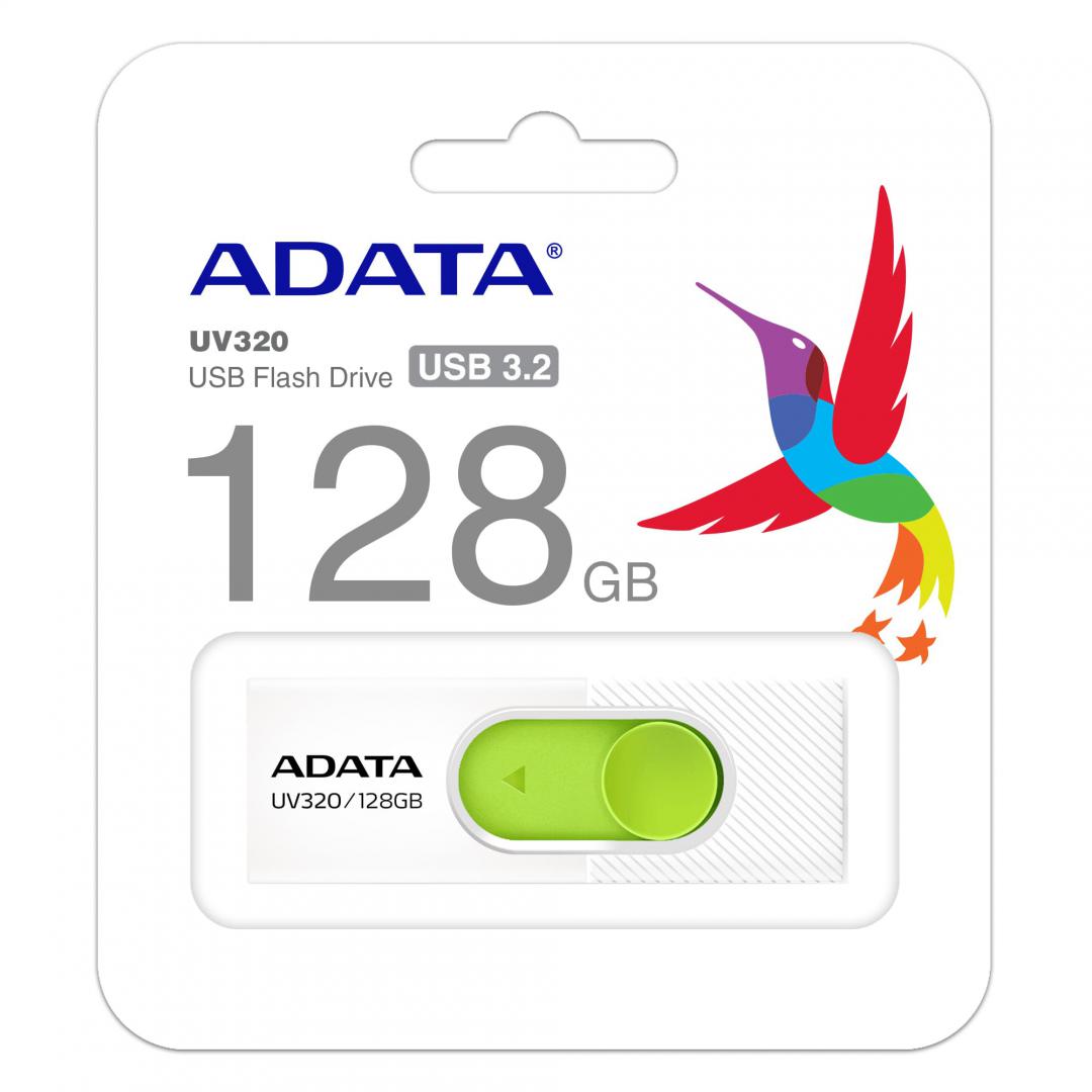NOD_products_tech - USB UV320 128GB WHITE/GREEN RETAIL