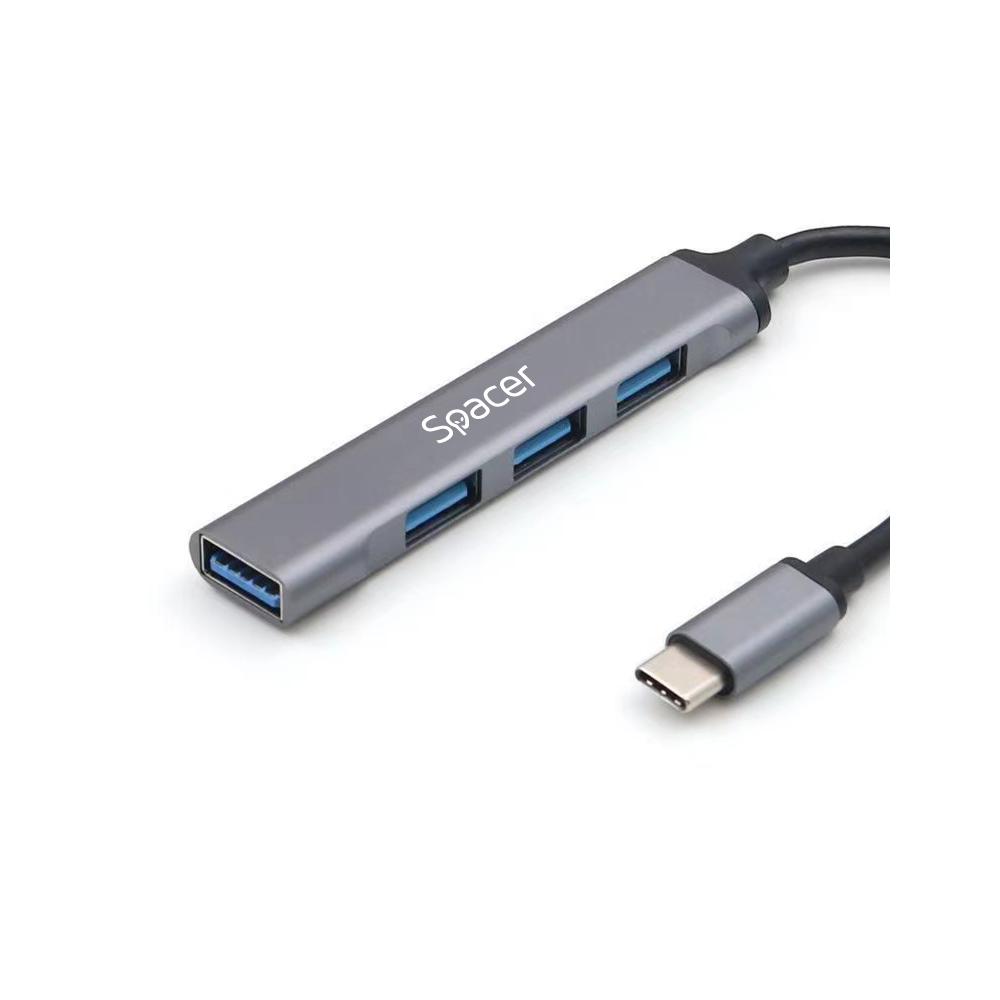 NOD_products_tech - HUB extern Spacer USB- C, aluminiu