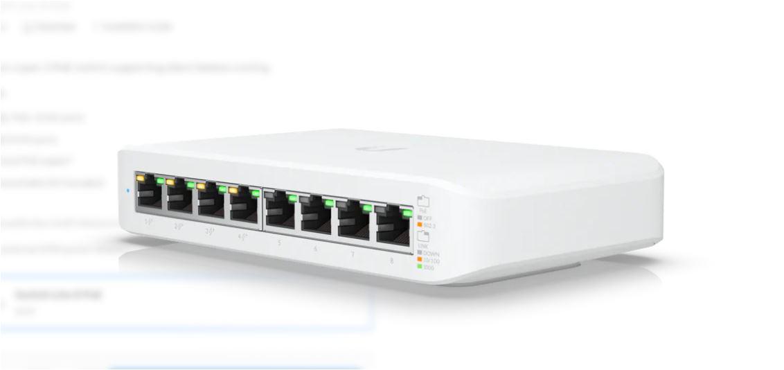 NOD_products_tech - UBIQUITI UNIFI SWITCH LITE 8-PORT POE L2