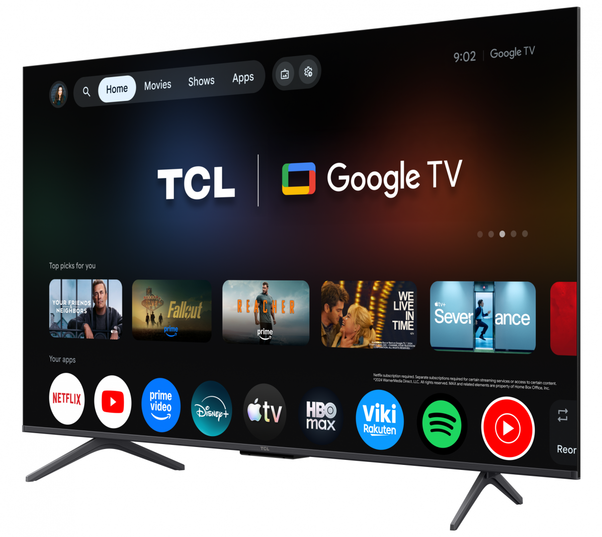 QD-MiniLED TV 4K 55''(139 cm) TCL 55T8D [1]