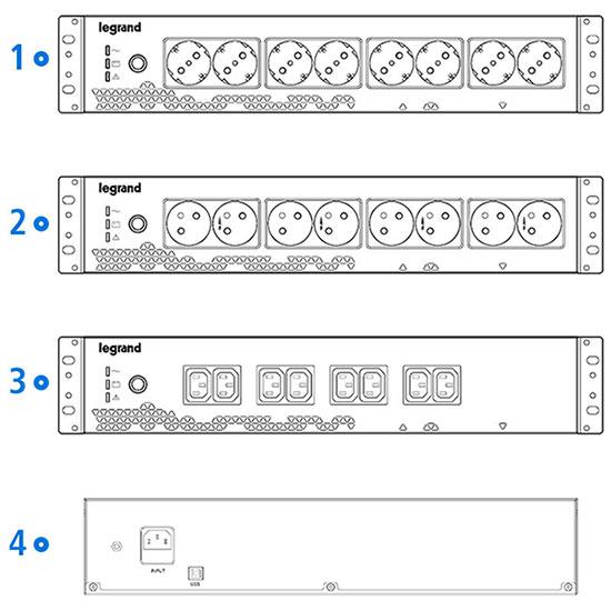 UPS LEGRAND KEOR PDU 800VA/480W [2]