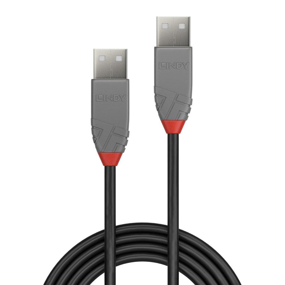 Cablu Lindy 0.5m USB 2.0 Type A, Anthra [1]