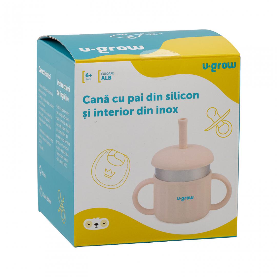 Cana silicon cu pai, 200 ml, U-Grow [3]