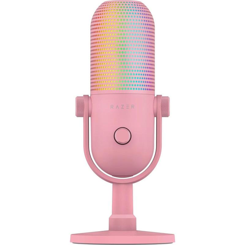 NOD_products_tech - Microfon Razer Seiren V3 Chroma RGB roz