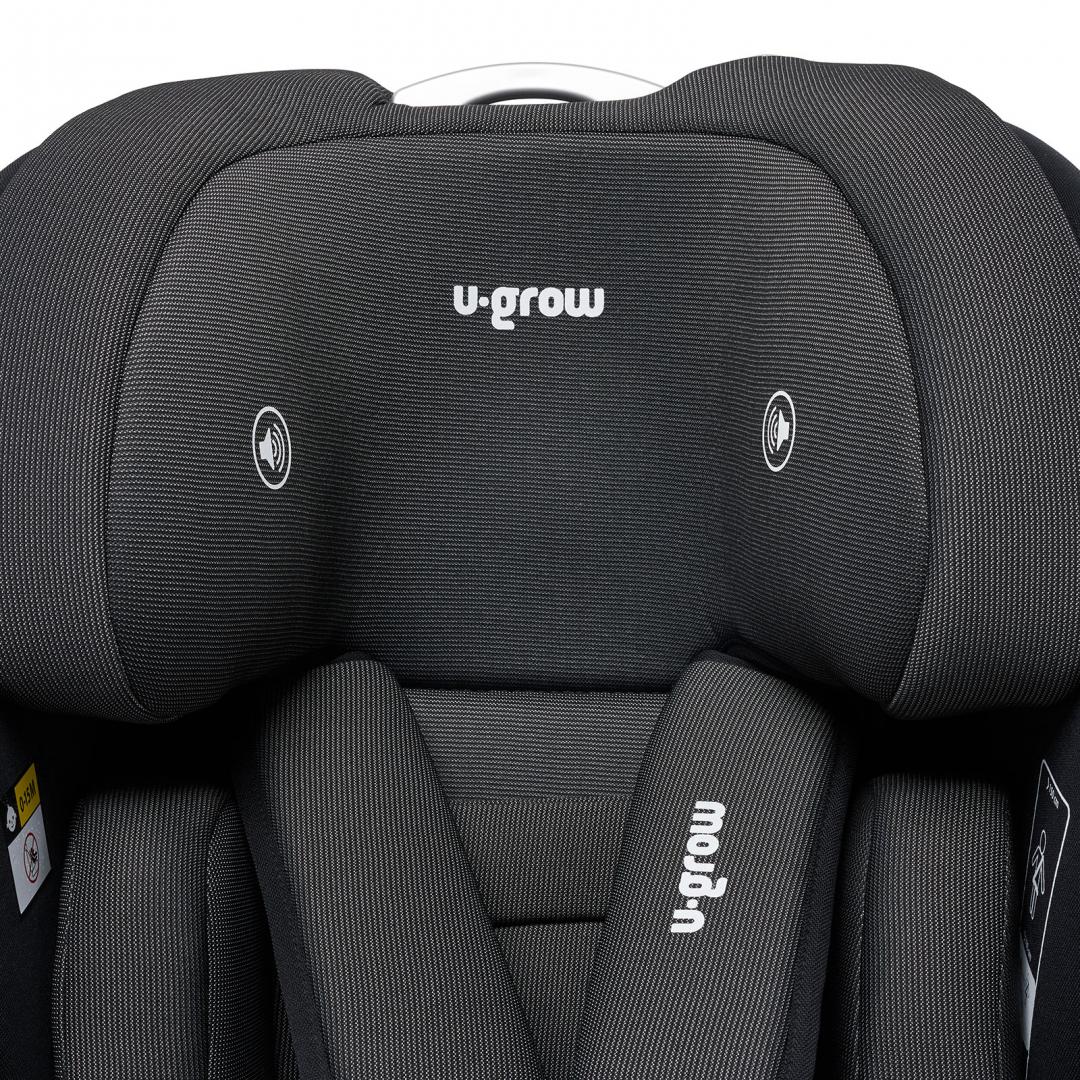 Scaun auto U-Grow,isofix,76-150 cm,negru [10]