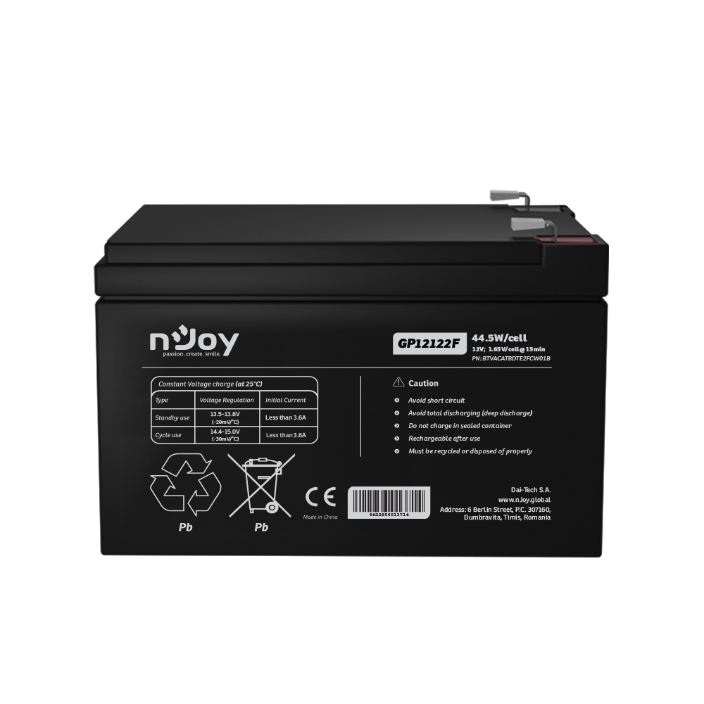 ACUMULATOR NJOY GP12122F 12V [1]