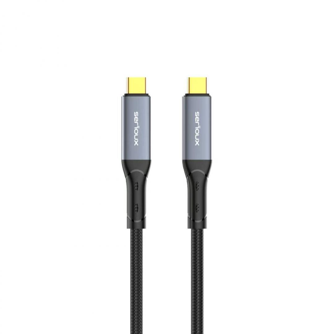 NOD_products_tech - CABLU SERIOUX USB-C TO USB-C NEGRU