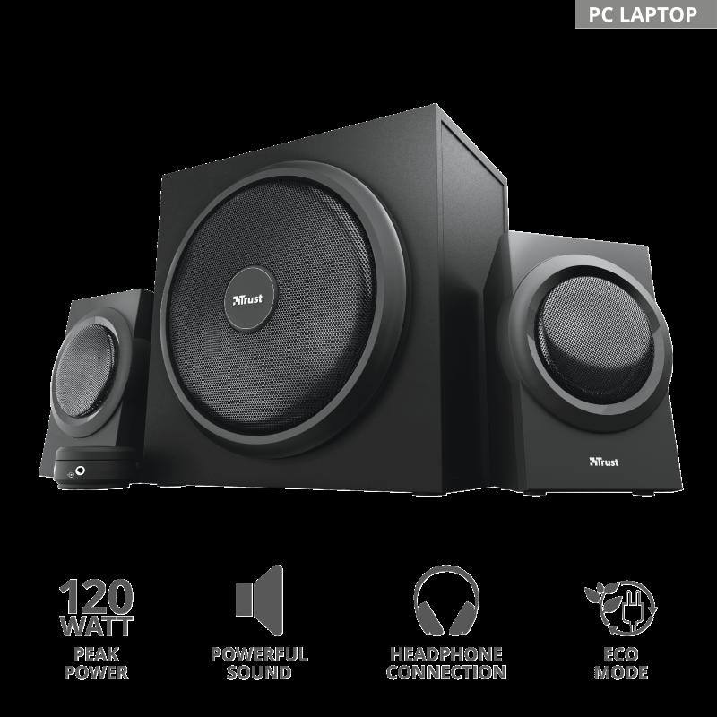 Boxe Trust Yuri 2.1, 15W, negru [1]