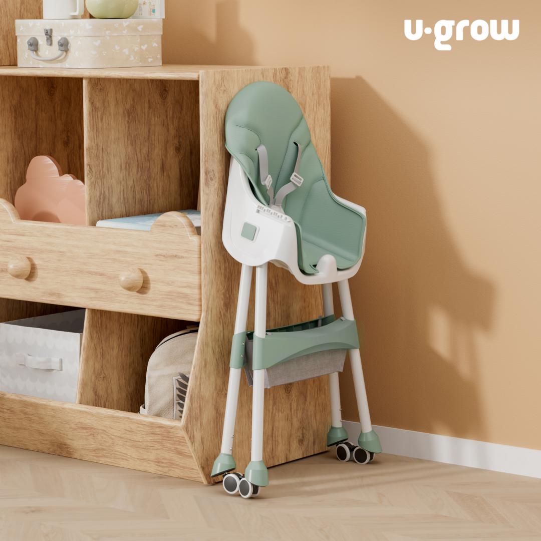 Scaun de masa2 in 1,pliabil,verde,U-Grow [4]