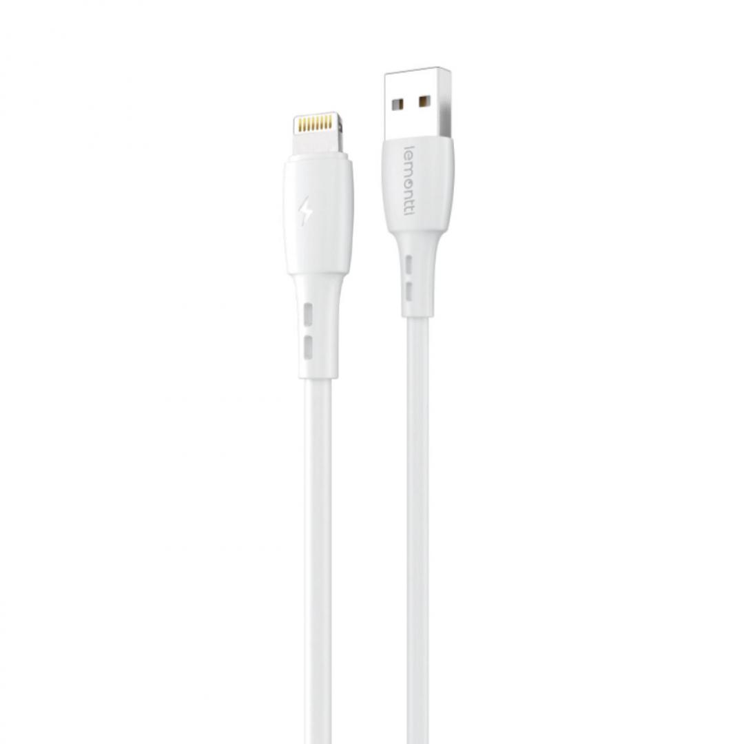 NOD_products_tech - Cablu Wind USB-A Lemontti 0.5m, Alb