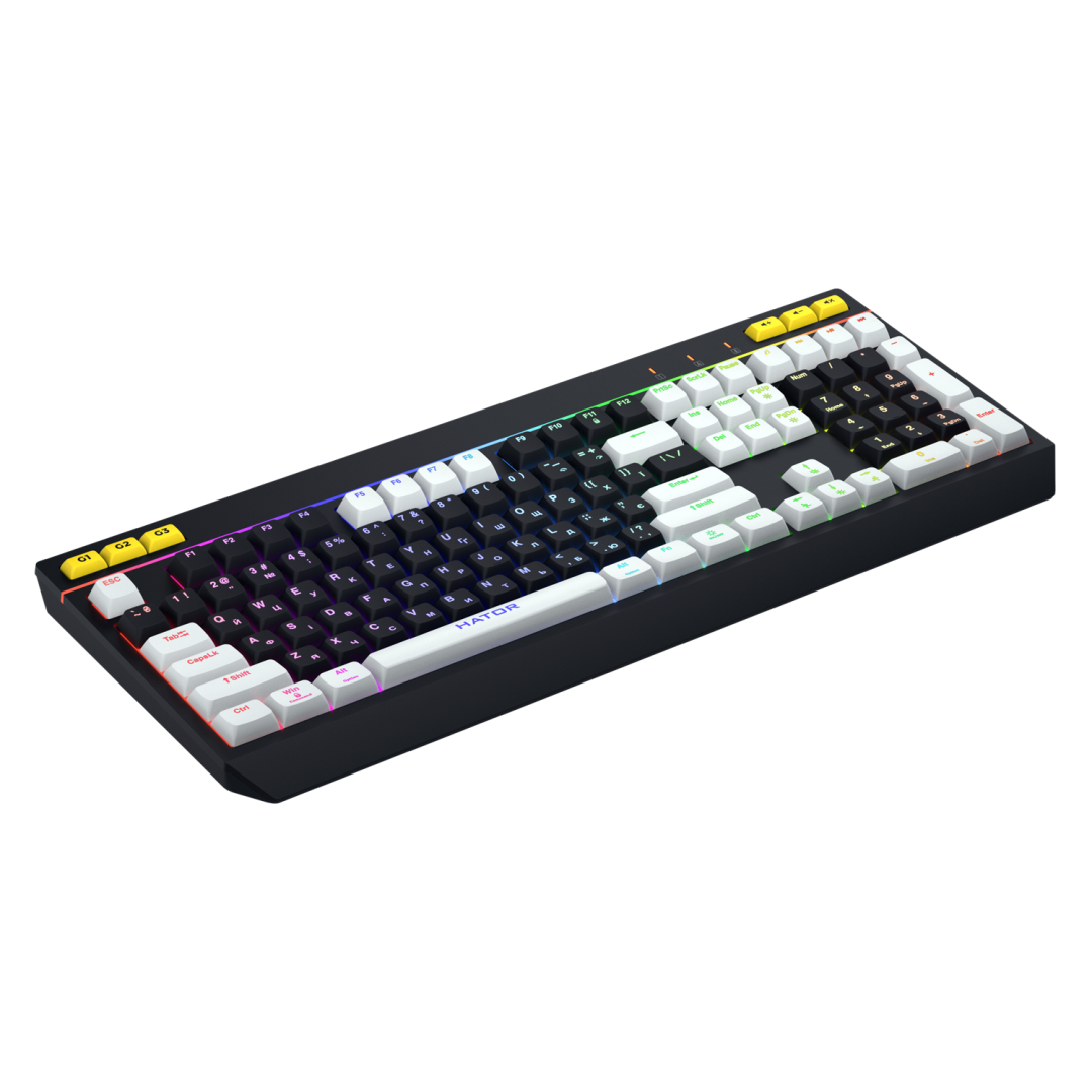 Tastatura membrana Hator Icefall ng-alb [2]