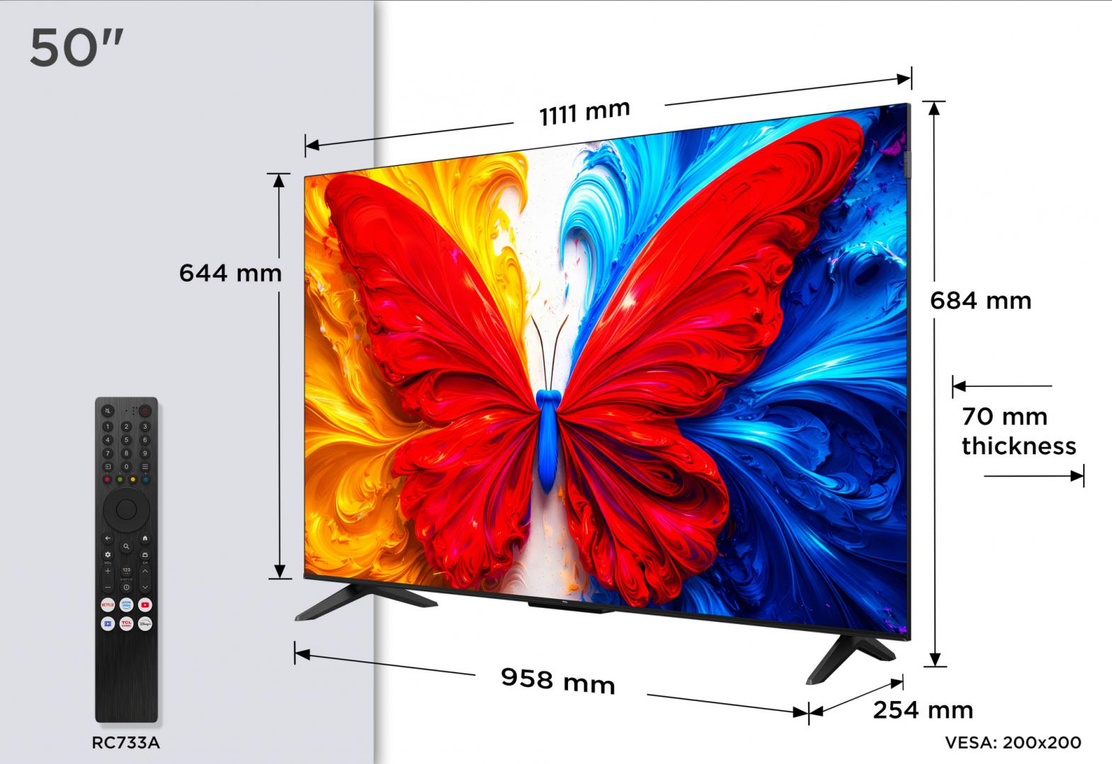 QLED TV FHD 50" (127cm) TCL 50S5L [1]