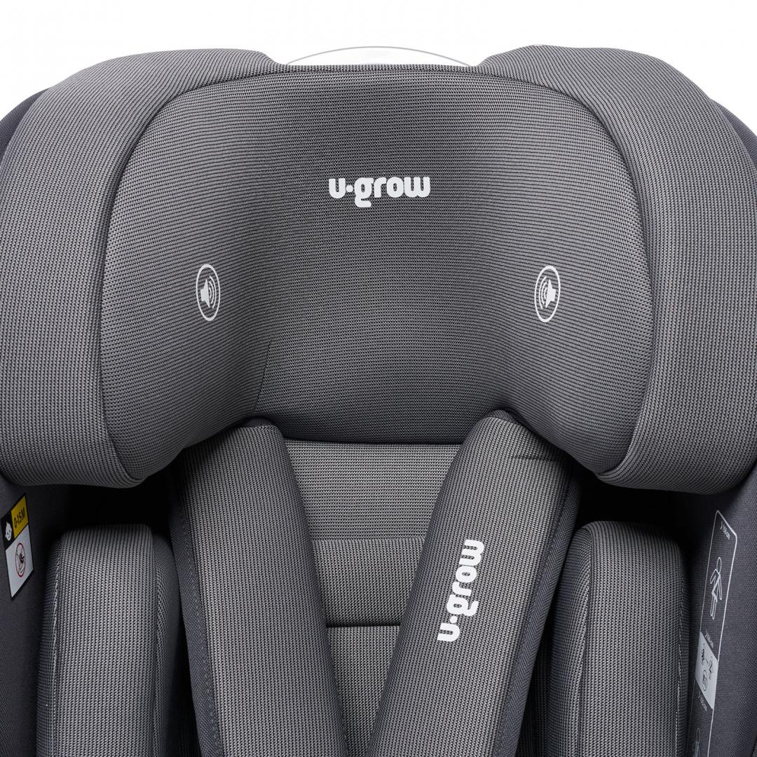 Scaun auto U-Grow,isofix,76-150 cm,gri [8]