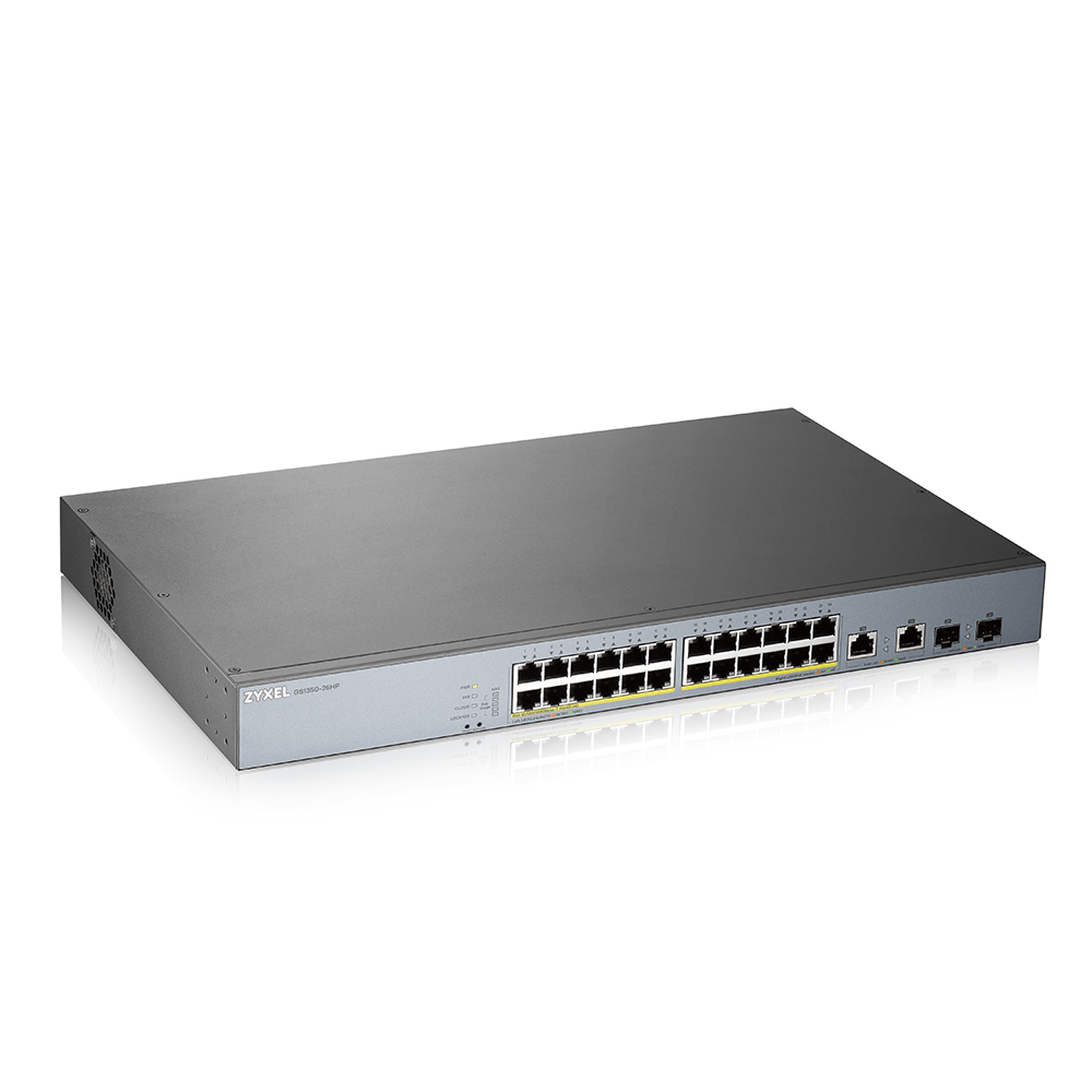 NOD_products_tech - ZYXEL GS1350-26HP 24-PORT GBE POE SWITCH