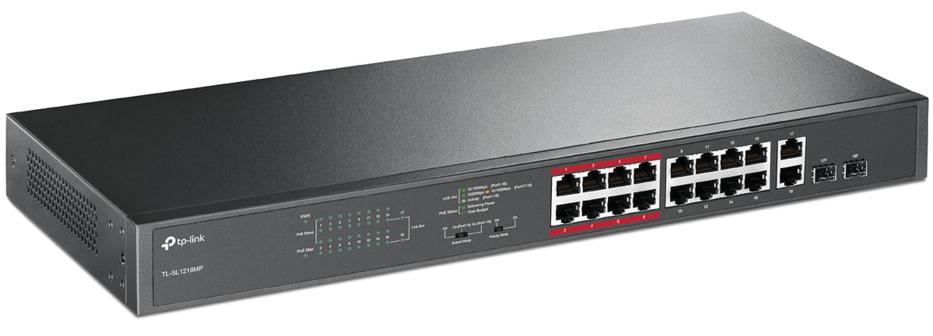 TPL SW 16P-POE ,2P-GB SFP UNMNGD RM [1]