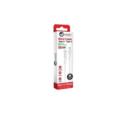 NOD_products_tech - Cablu Lemontti Fast Charge 0.5m, 65W alb
