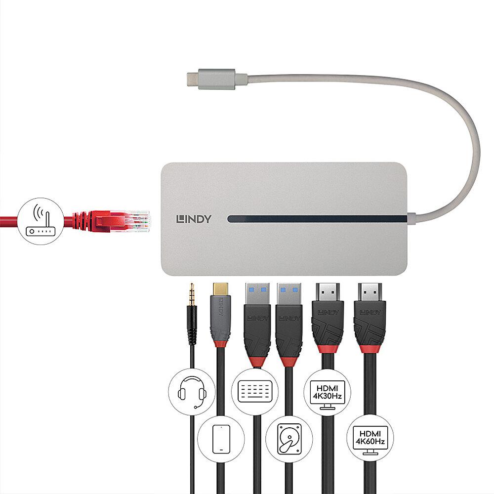 NOD_products_tech - Lindy DST-Mx Duo Mini Dock USB Type-C