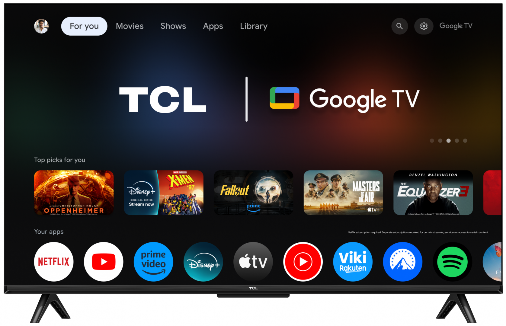 LED TV 4K 43''(109cm) TCL 43P69K [2]