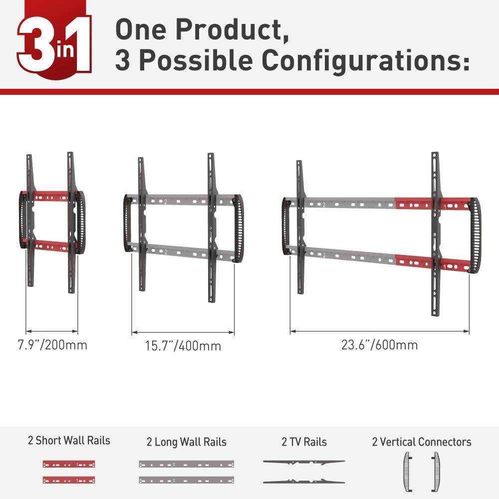Suport TV perete Barkan fix 13-90" 60kg [2]