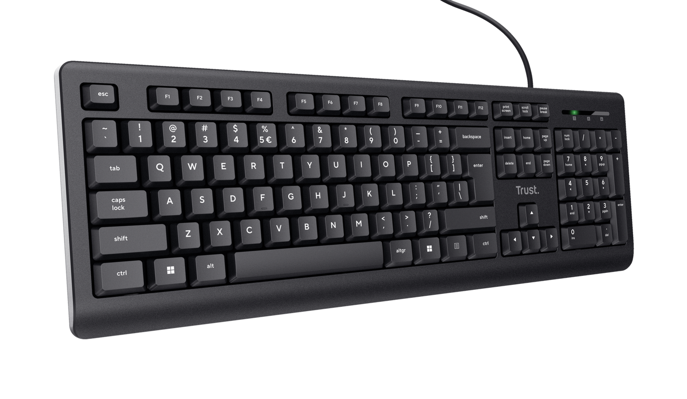 Tastatura cu fir Trust, negru [0]