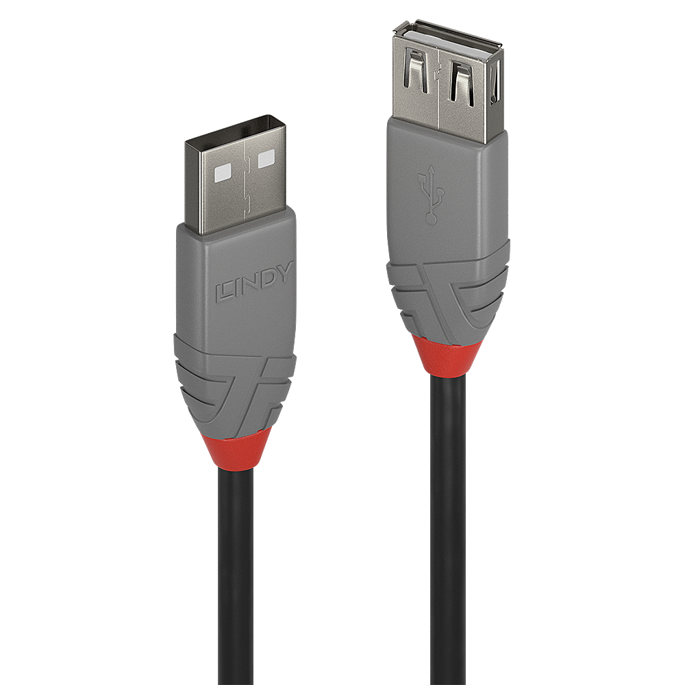 NOD_products_tech - Lindy Cablu USB 2.0 Ext. USB 2m, Anthra