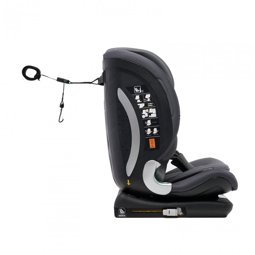 Scaun auto U-Grow,isofix,76-150 cm,negru [6]