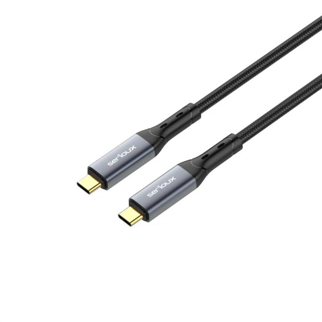CABLU SERIOUX USB-C TO USB-C NEGRU [5]