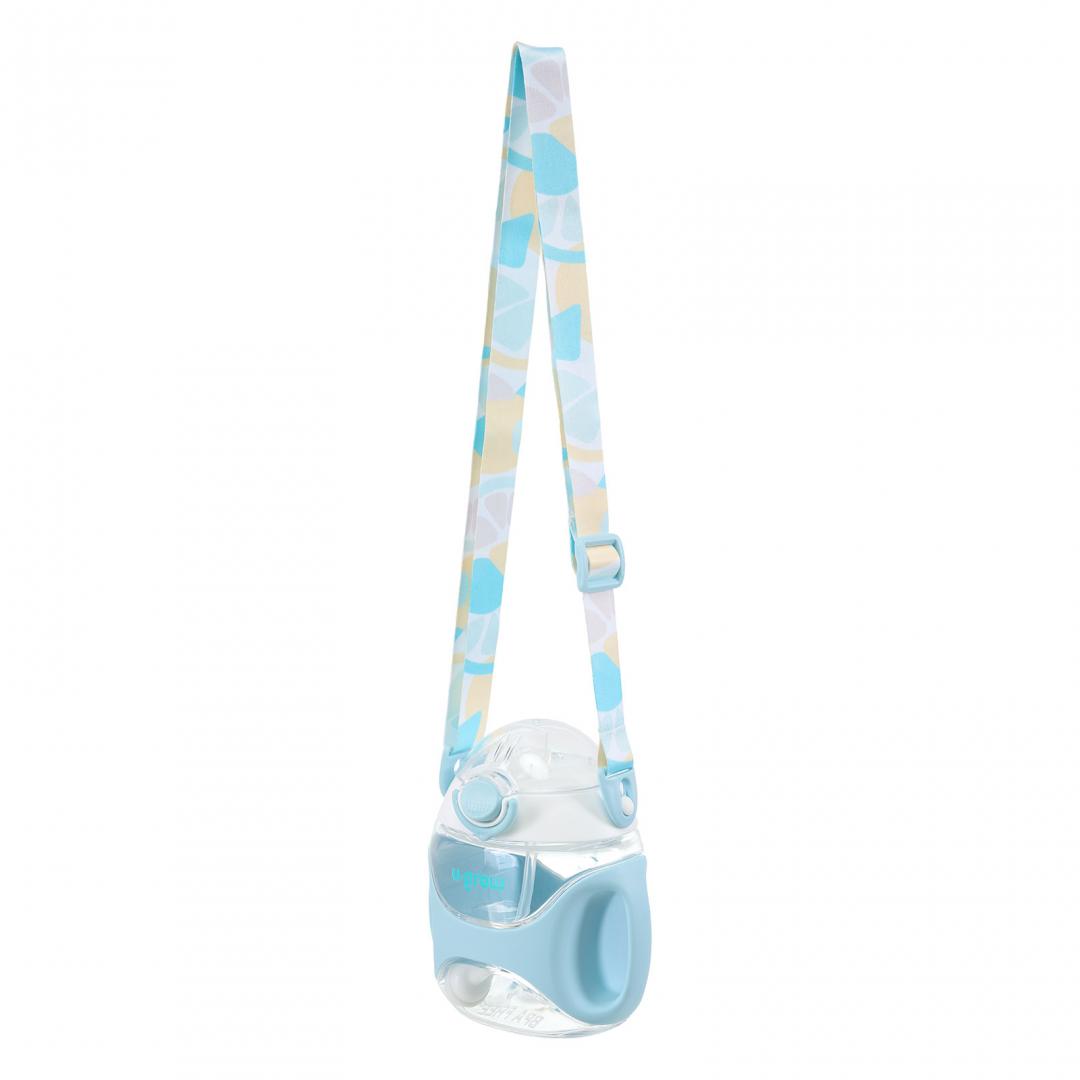 Sticla tritan cu pai, curea,blue,U-Grow [2]