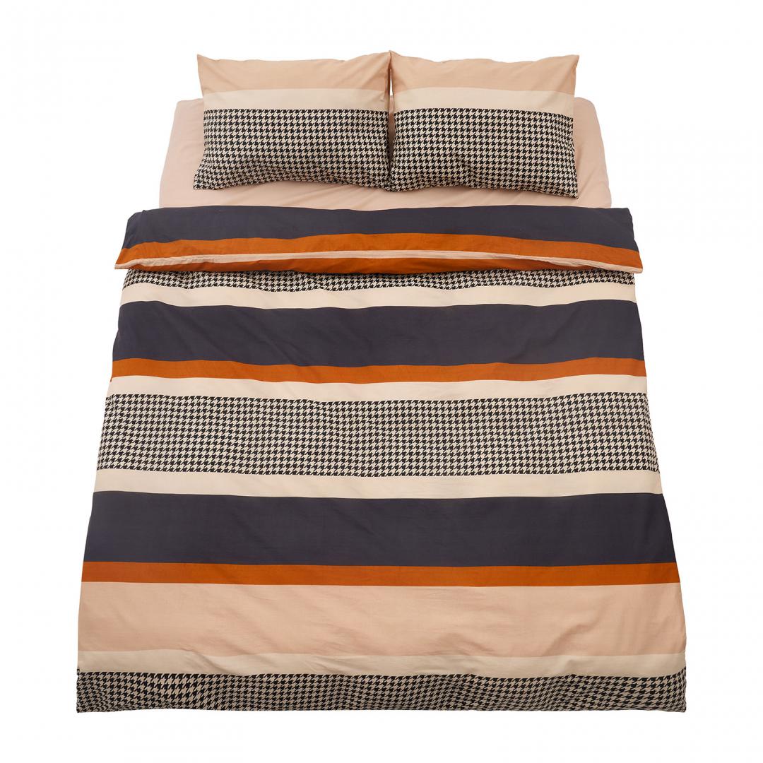 NOD_products - Lenjerie dubla,100%bumbac,4 piese, Arin