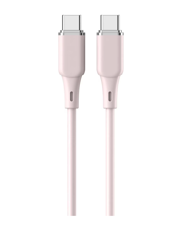 Cablu Lemontti Fast Charge 1.2m, 60W roz [0]
