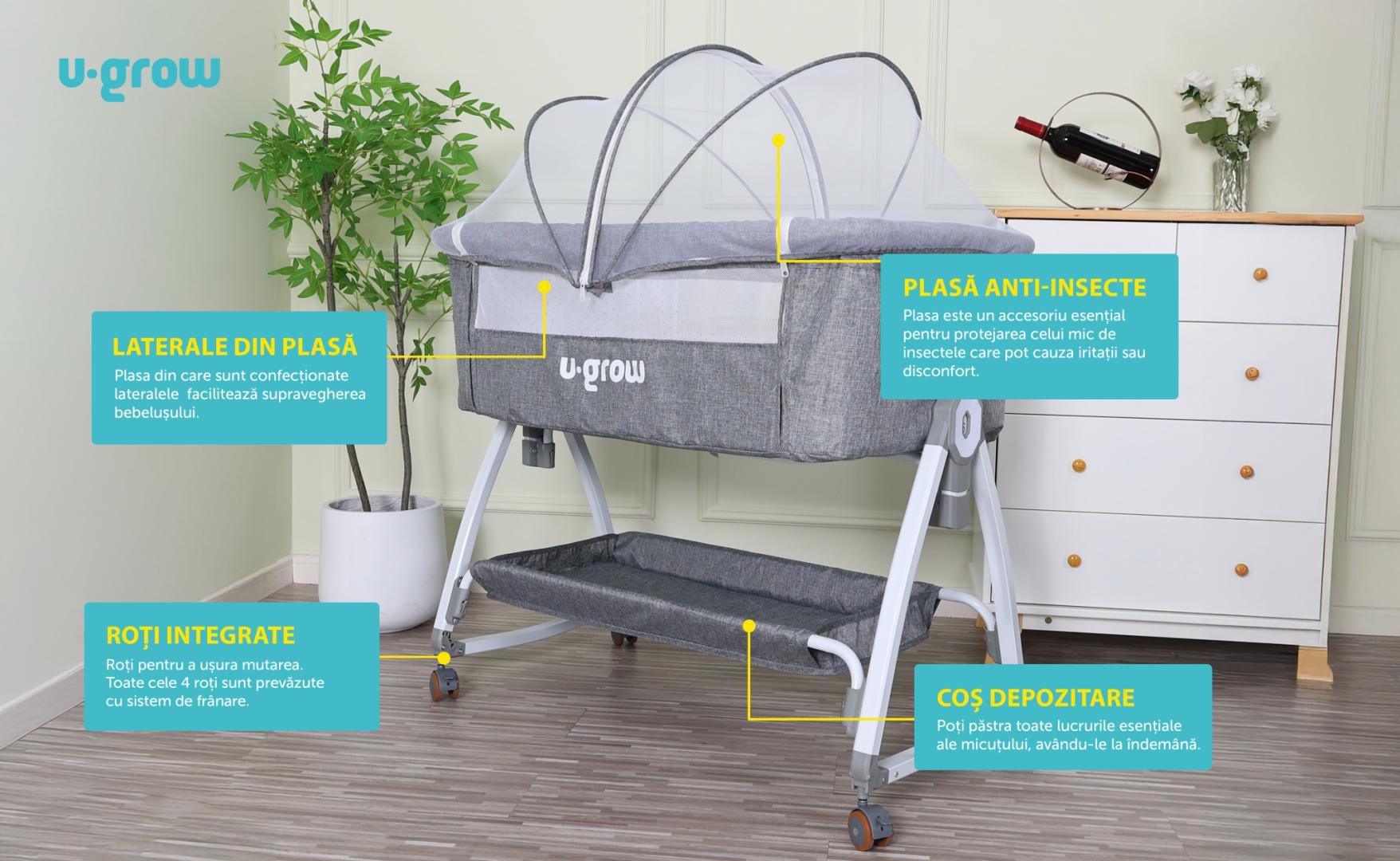 Patut 2 in 1 Co-Sleeper U-Grow [4]