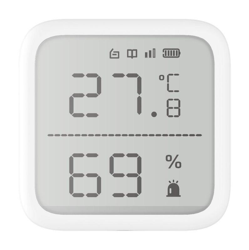 NOD_products_tech - Detector de temperatura si umiditate wireless Hikvision DS-PDTPH-E-WE, seria AXPRO, design modular pentru diferite aplicatii, configurare la distanta prin intermediul aplicatiei, metode multiple de in