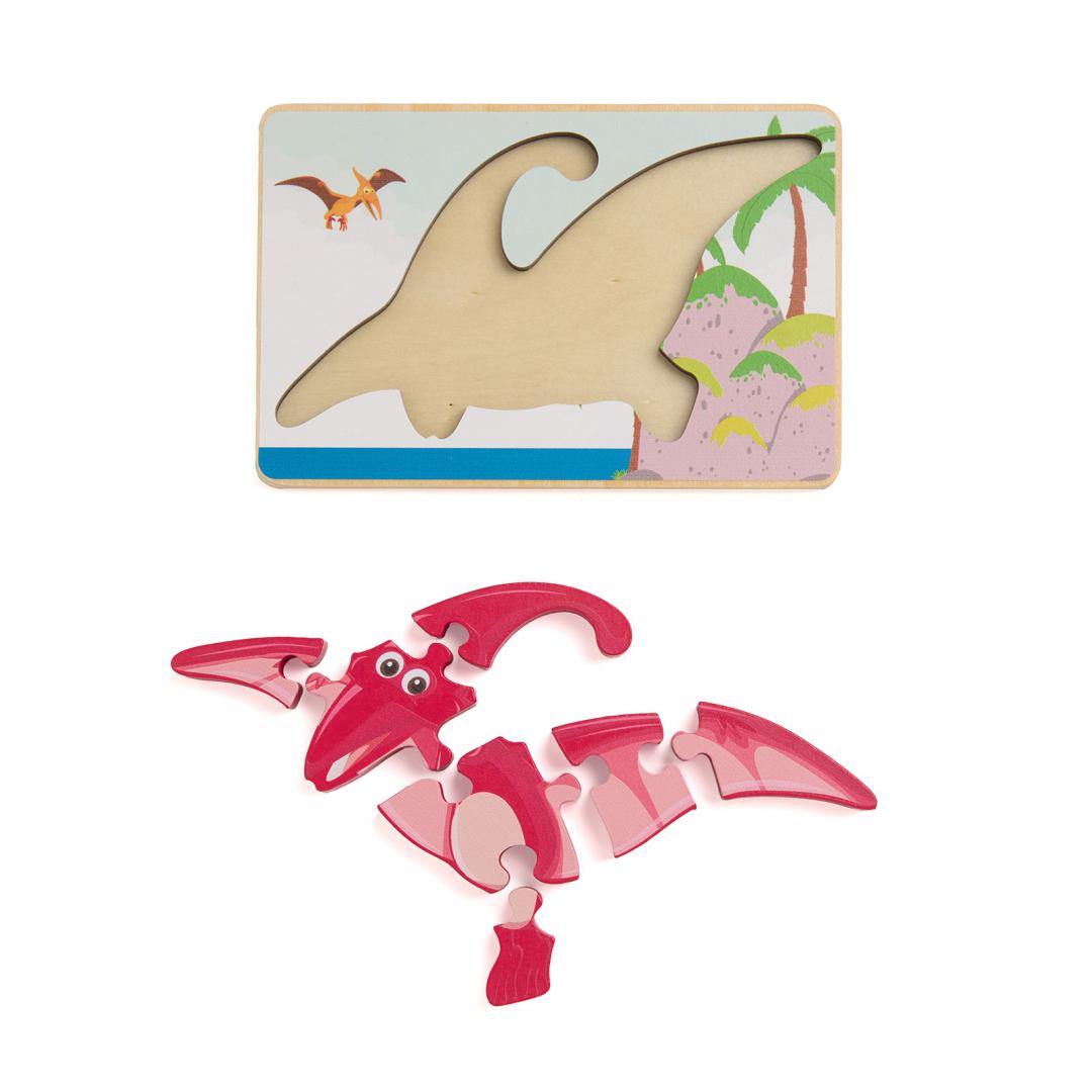 PUZZLE DIN LEMN PTERODACTIL, 8 PIESE [1]