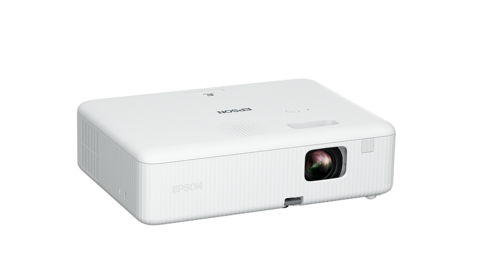 Proiector Epson CO-FH01, 3LCD, 3.000 lumeni/ 2.000 lumeni Ecomode, FHD, 16:9, lampa 6.000 ore/ 12.000 ore Ecomode, corectie ± 30, dimensiune maxima imagine 391", distanta maxima de proiectie 10.4 m, H [1]