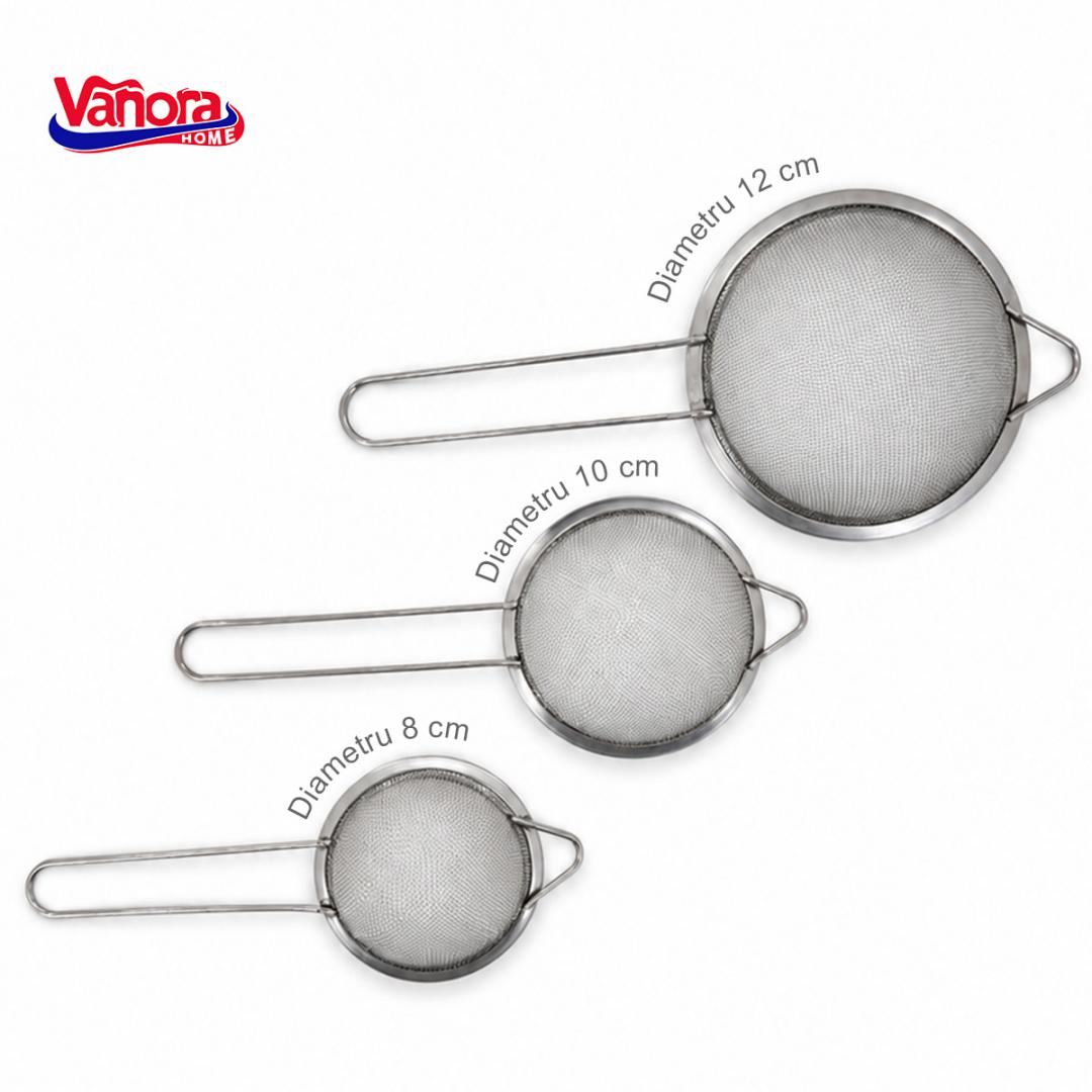SET 3 STRECURATORI 8/10/12 CM, INOX [4]