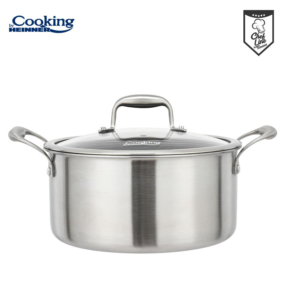 SEMIOALA INOX+CAPAC 28x13CM,7L,TITANIUM3 [1]