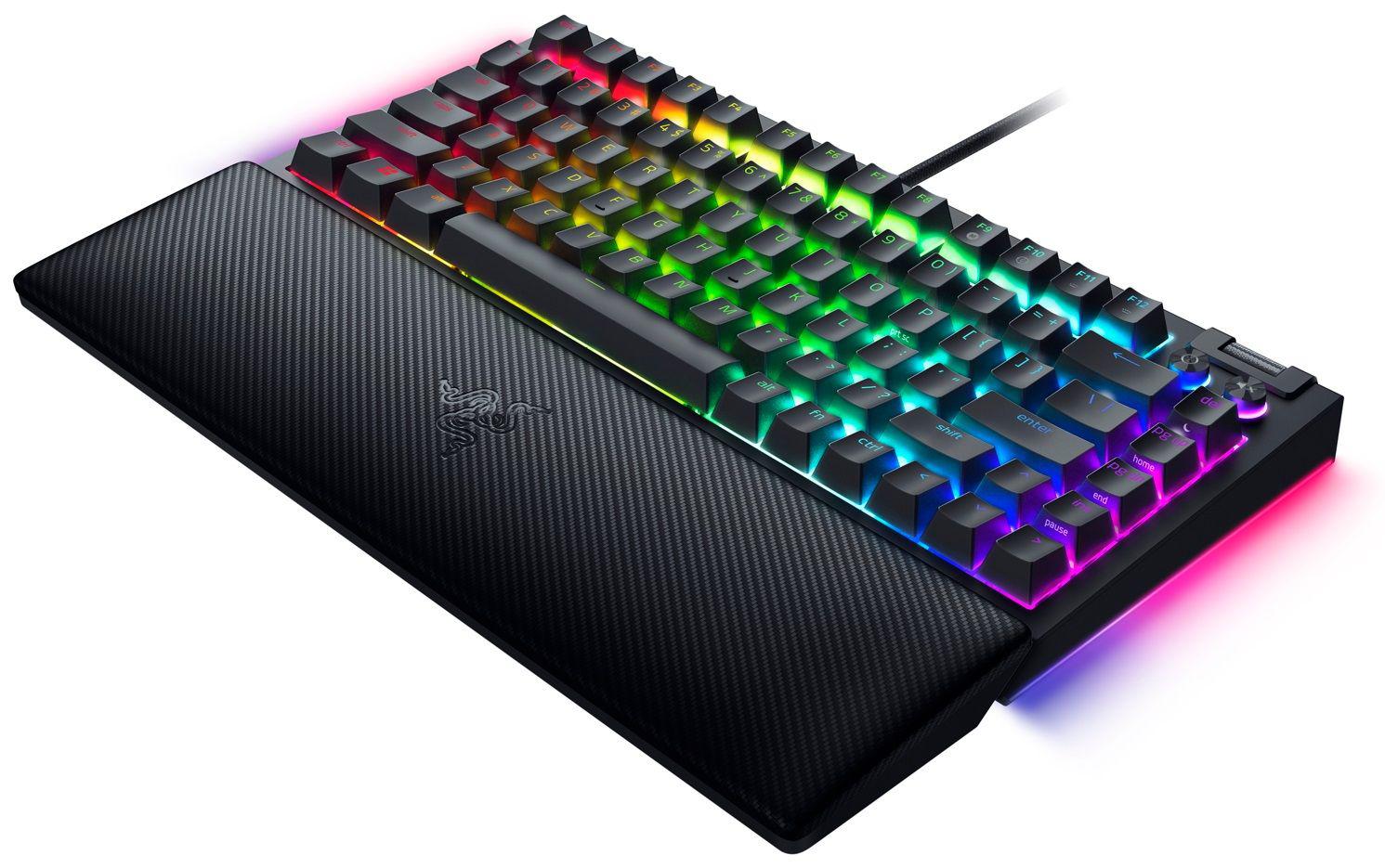Tastatura Mecanica Gaming Razer BlackWidow V4 75%, RGB, USB, Negru, US [5]