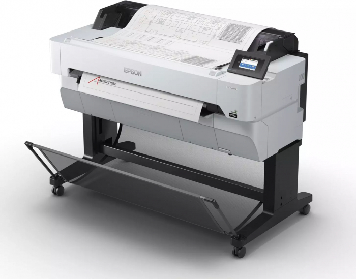Plotter Epson SureColor SC-T5400M, 36, Pigment Ink, Color, A0, A1, A2, A3, A4, Wi-Fi, USB, Borderless Printing, Integrated Scanner, 4 culori, 2400x1200 DPI, 22 ppm. [5]
