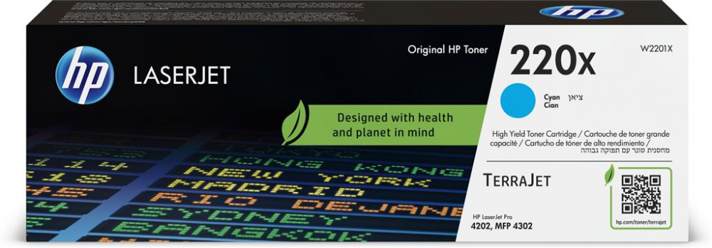 Toner HP 220X (W2201X), Cyan (Albastru), original, 5.5k pagini [1]
